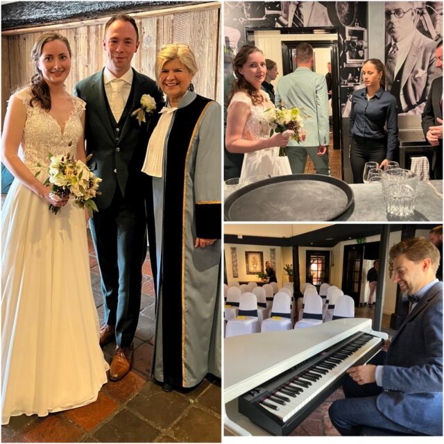 Genoten van een prachtige ceremonie! Tim en Lisa bedankt dat ik erbij mocht zijn! We hebben gelachen en een traan gelaten en deze momenten wist de Dutch pianist Gijs prachtig te begeleiden! Een aanrader!